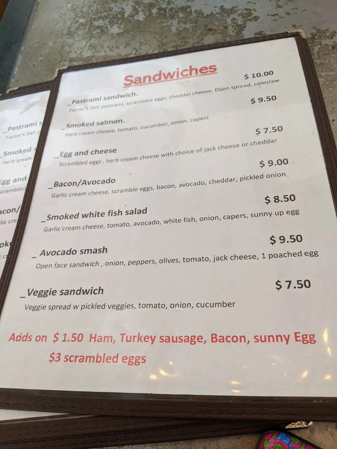 Menu 6