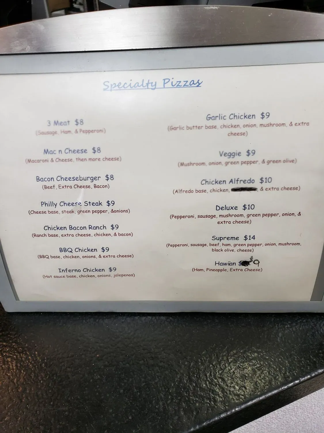 Menu 5