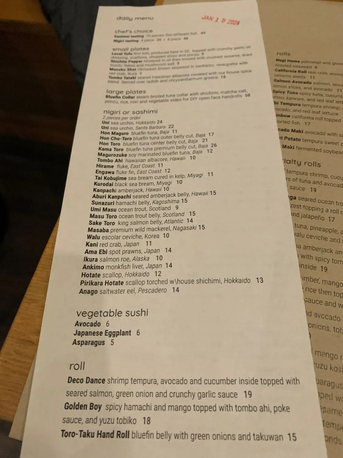 Menu 4