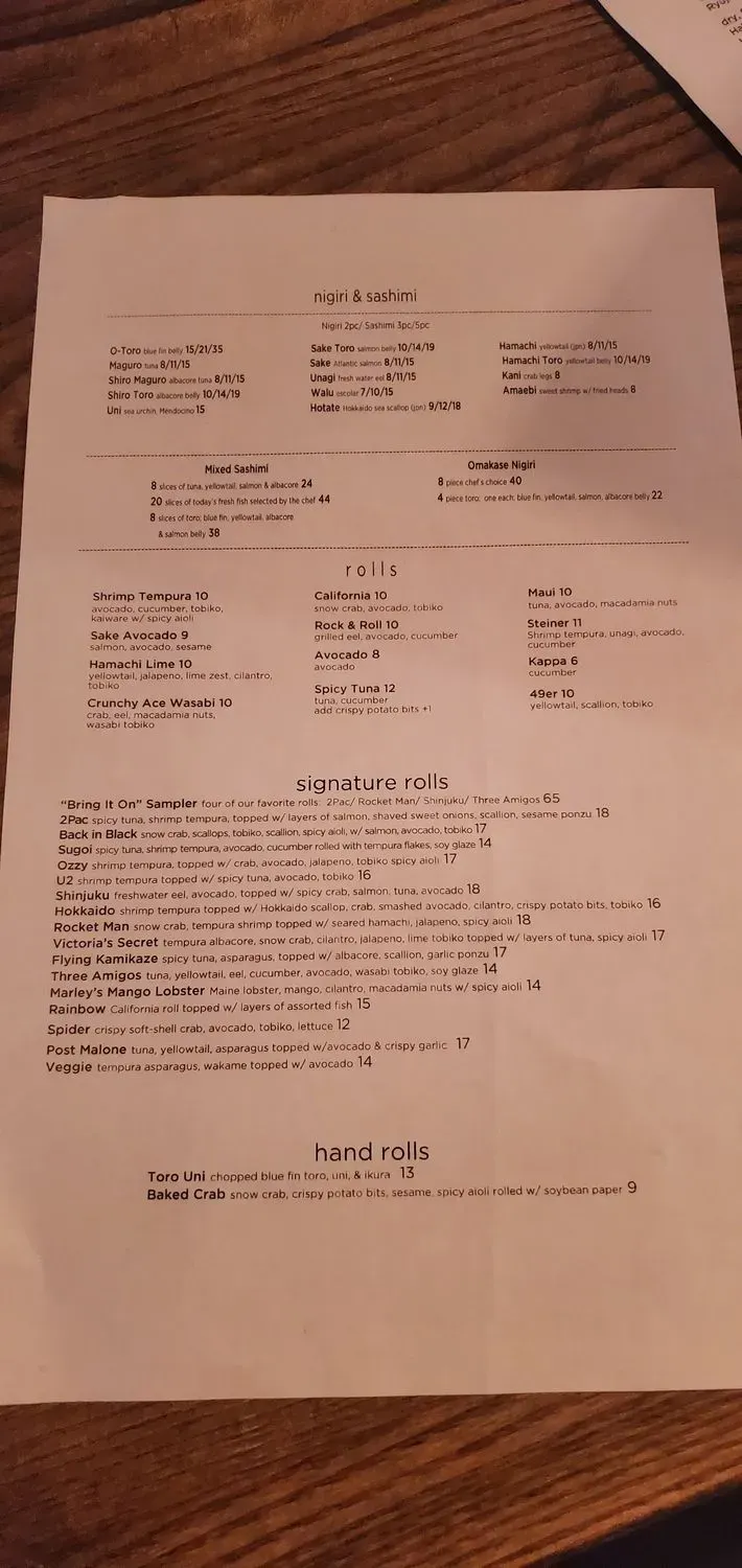 Menu 5