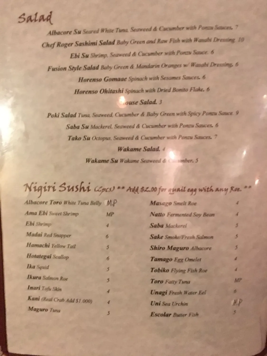 Menu 6