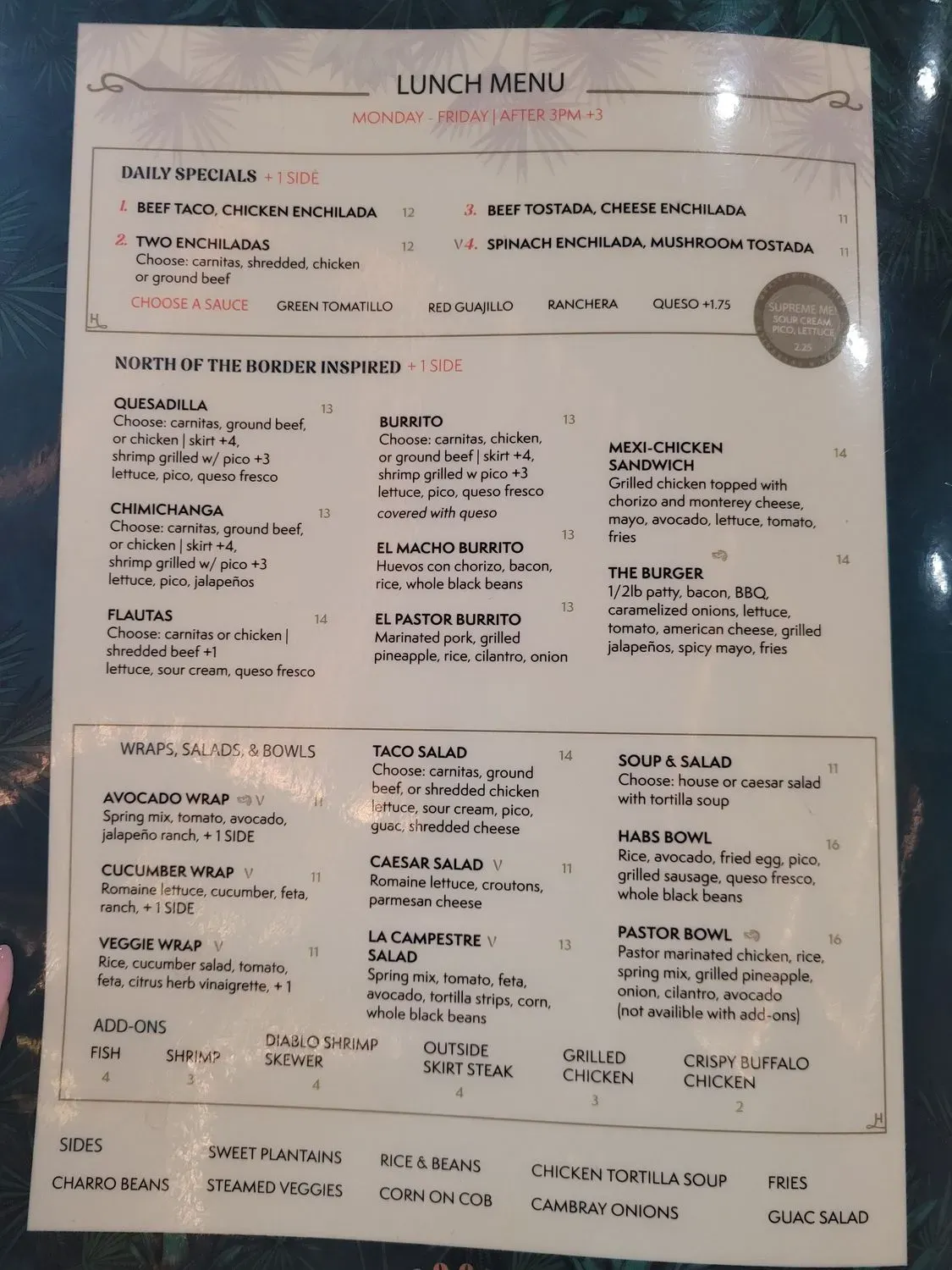 Menu 2