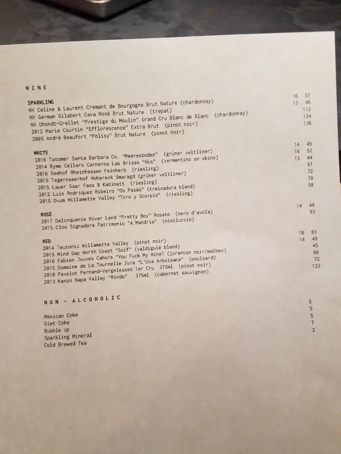 Menu 6