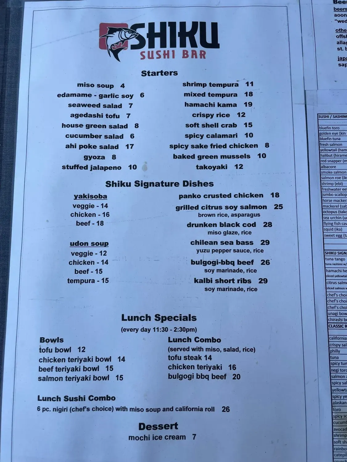 Menu 5