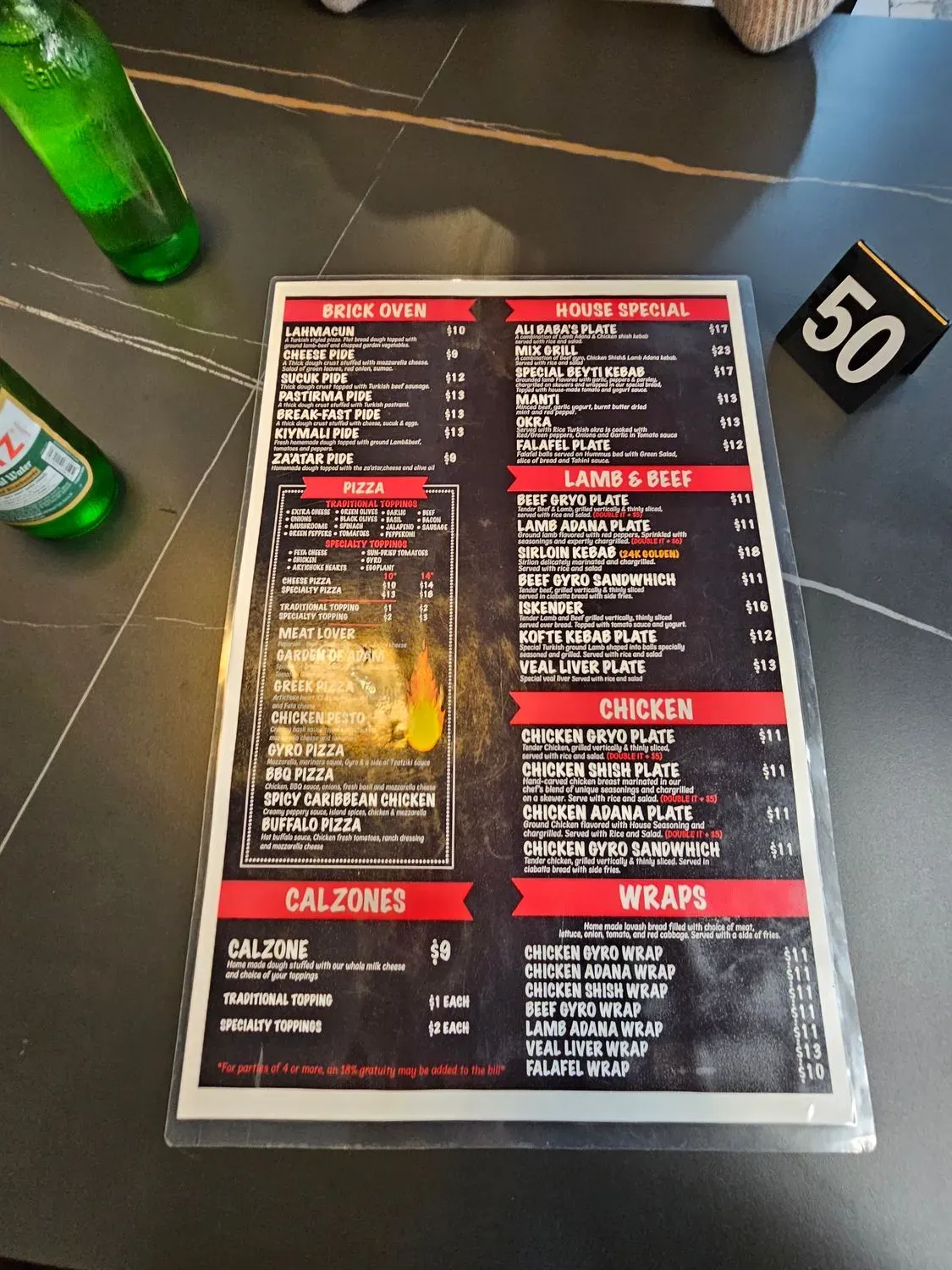 Menu 5