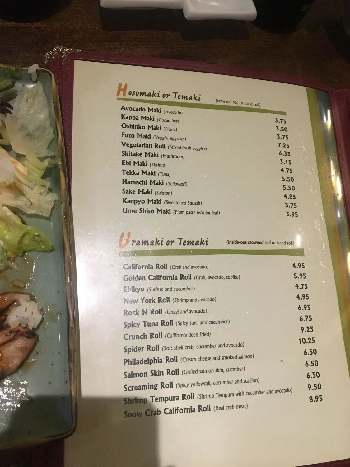 Menu 6