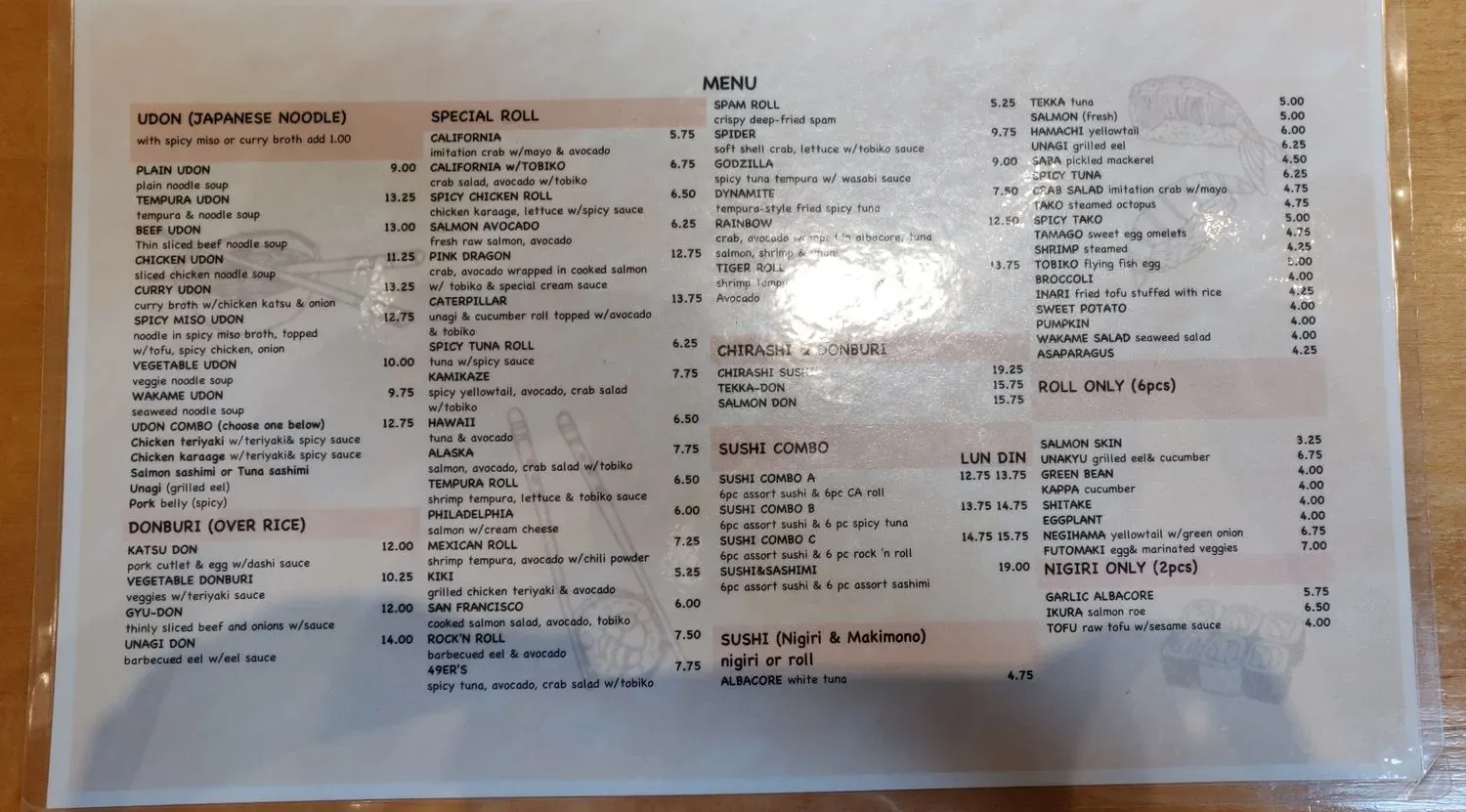 Menu 5