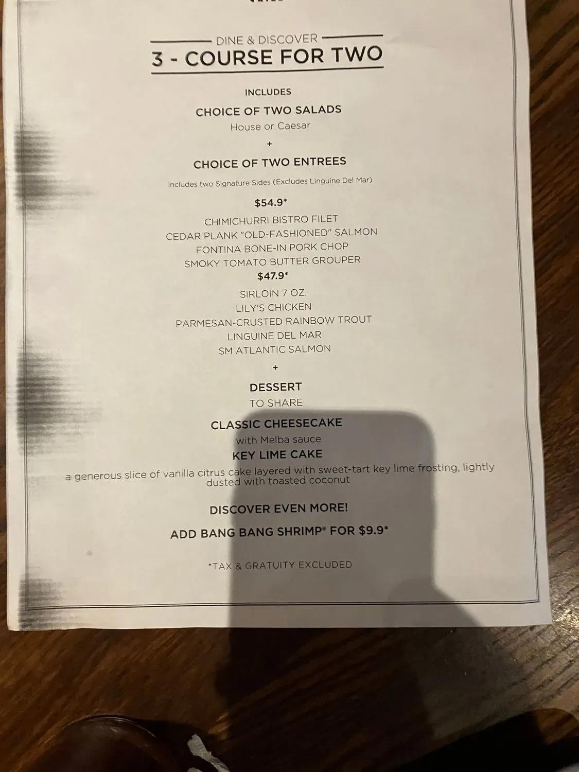 Menu 5