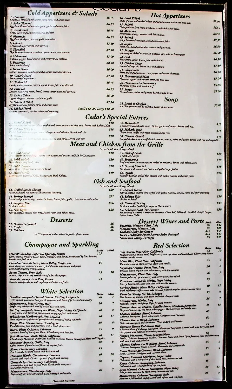 Menu 6