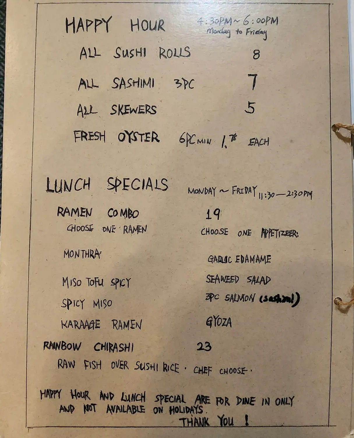 Menu 4