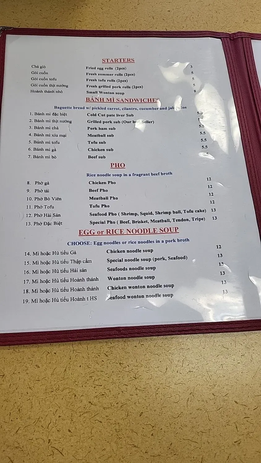 Menu 5