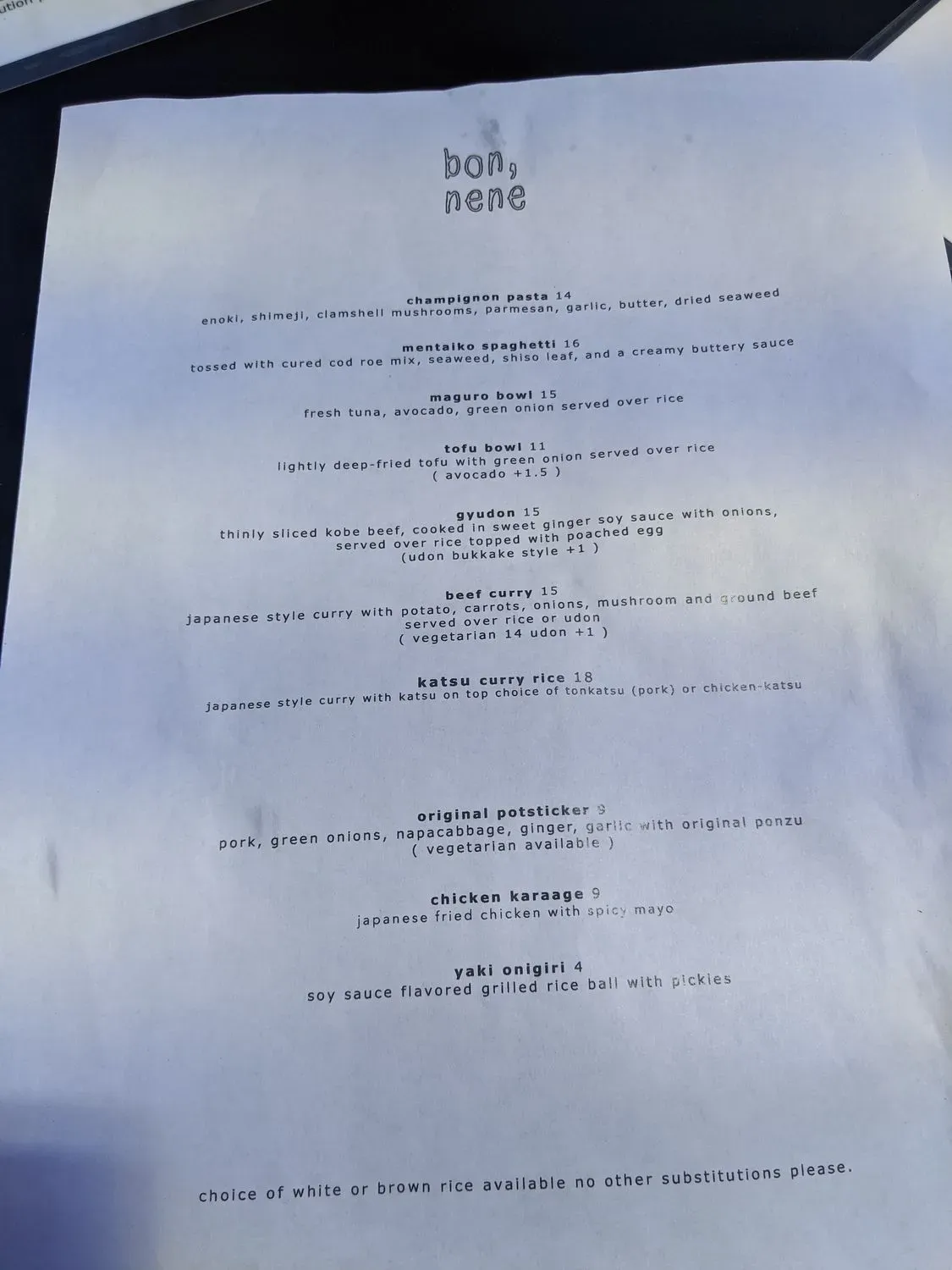 Menu 3