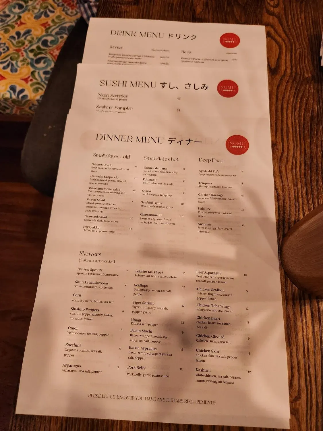 Menu 4