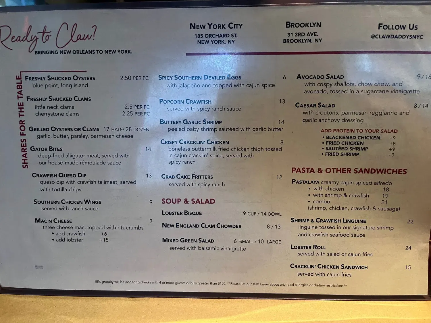 Menu 2