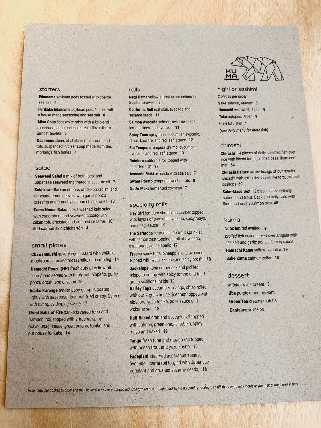 Menu 2