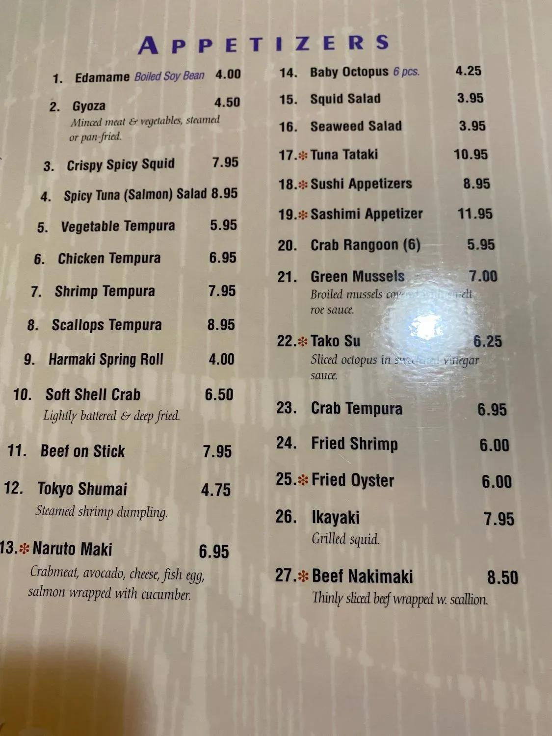 Menu 4