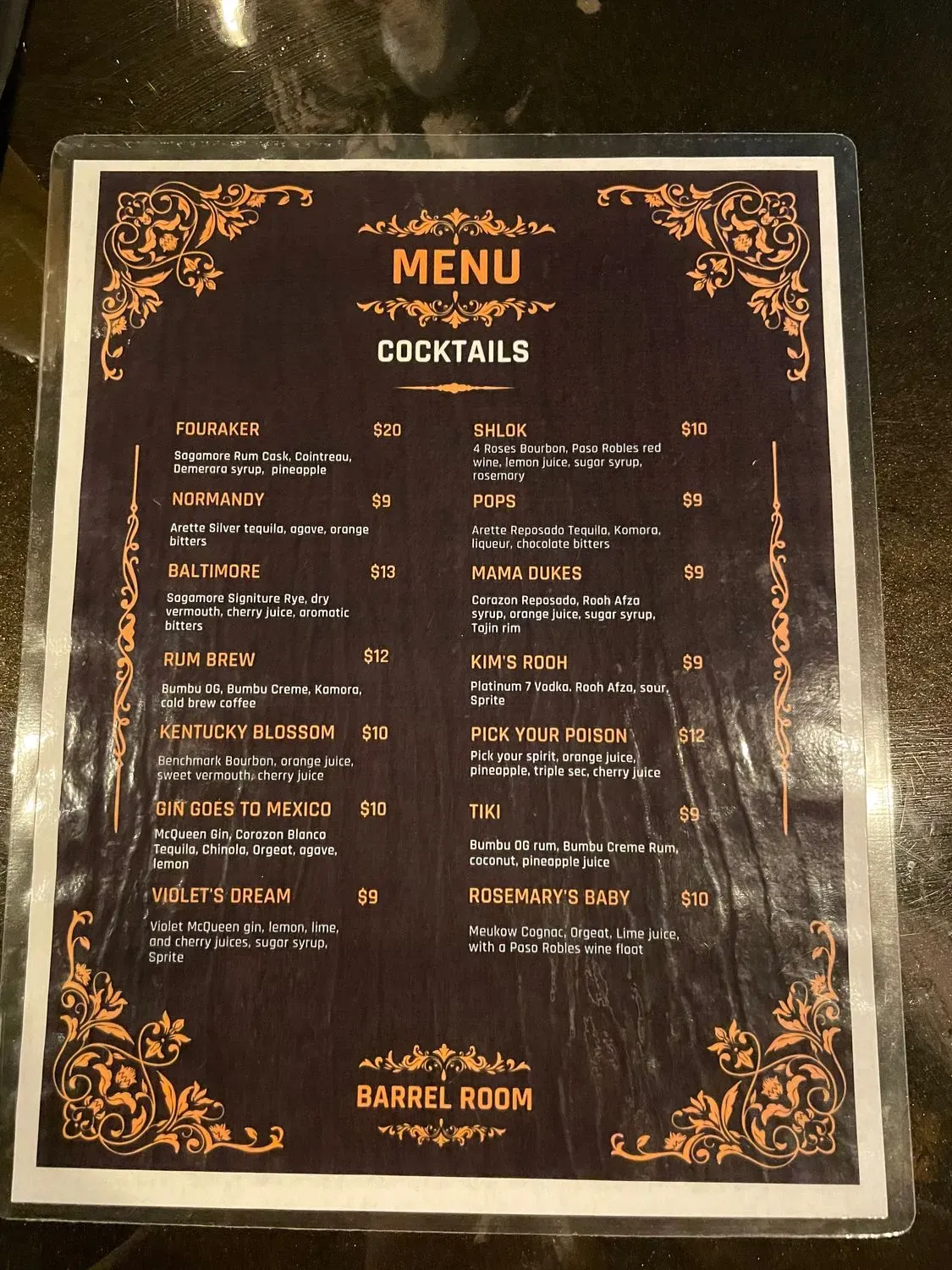 Menu 1