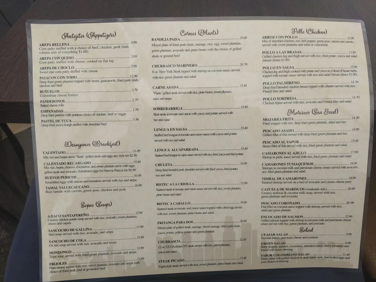 Menu 6