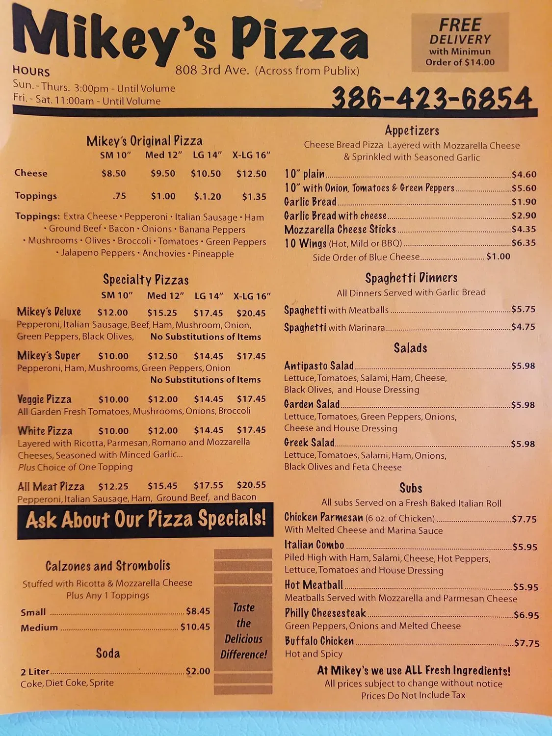 Menu 3