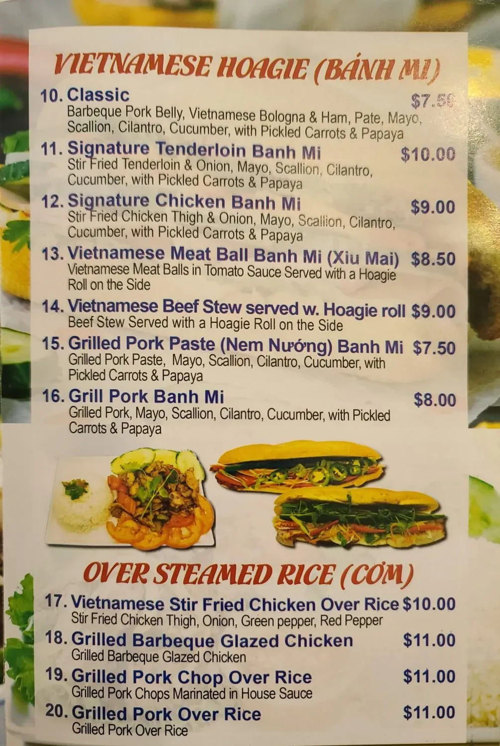 Menu 2