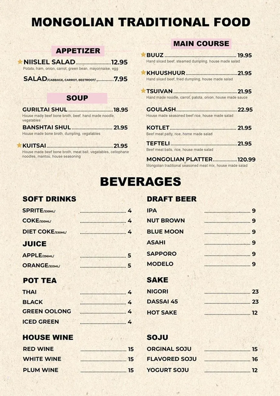 Menu 1