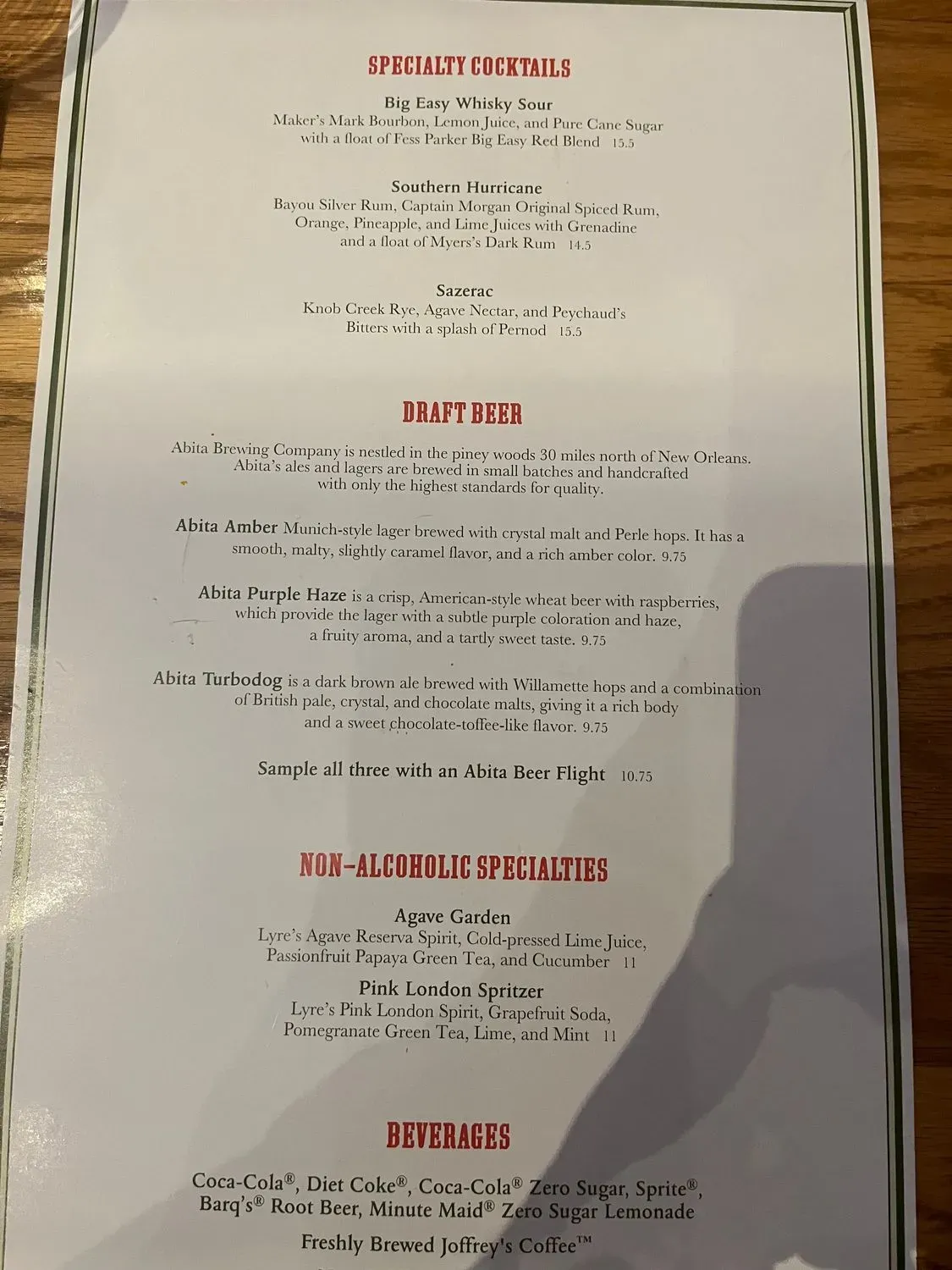 Menu 4