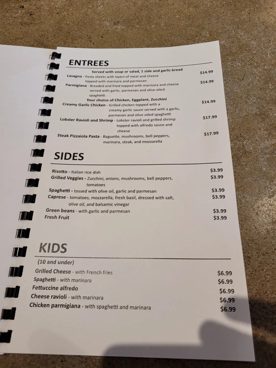 Menu 6