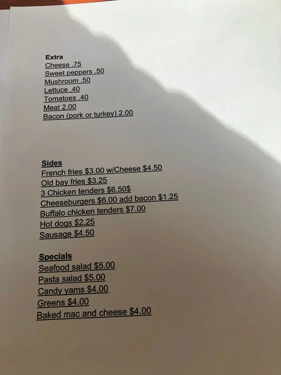 Menu 2