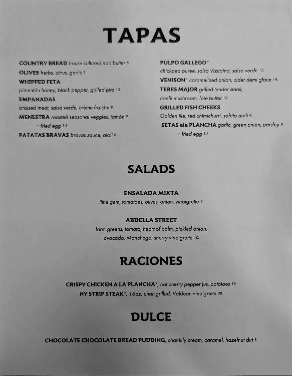 Menu 3