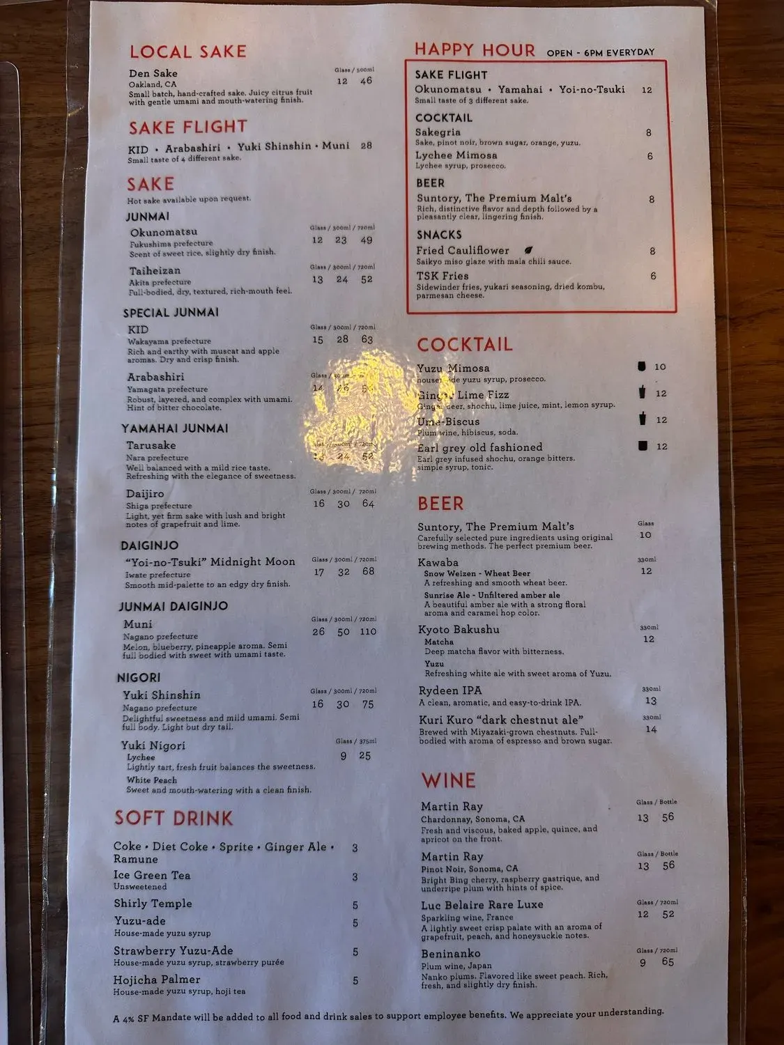 Menu 5