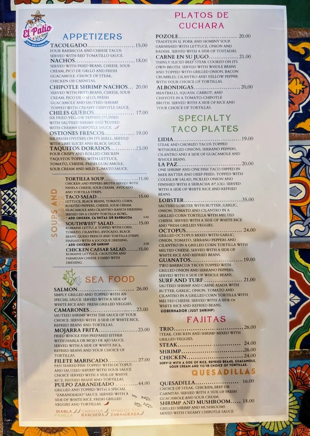 Menu 1