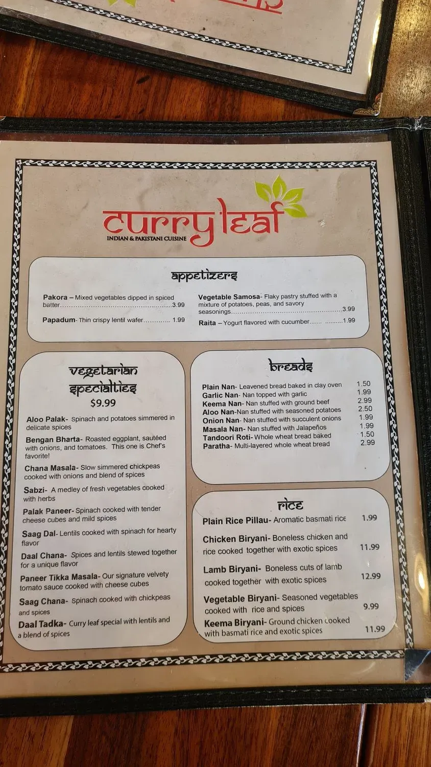 Menu 5