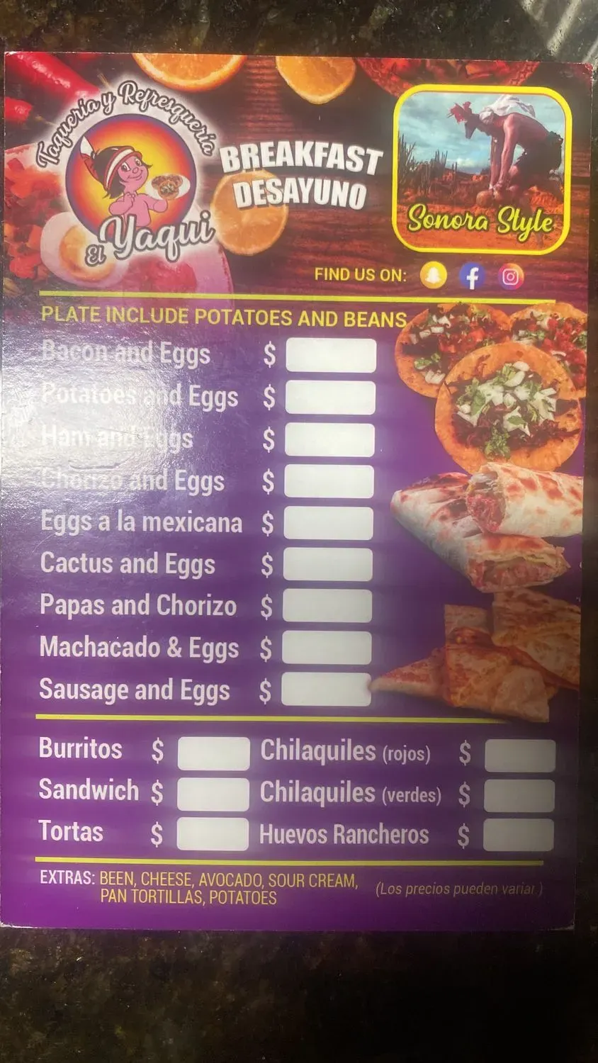 Menu 3