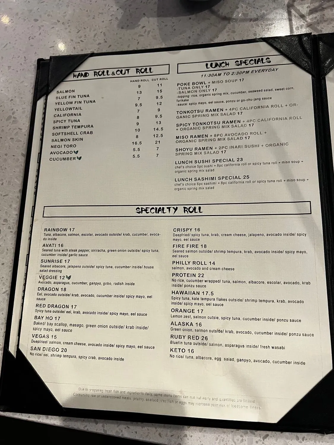 Menu 6