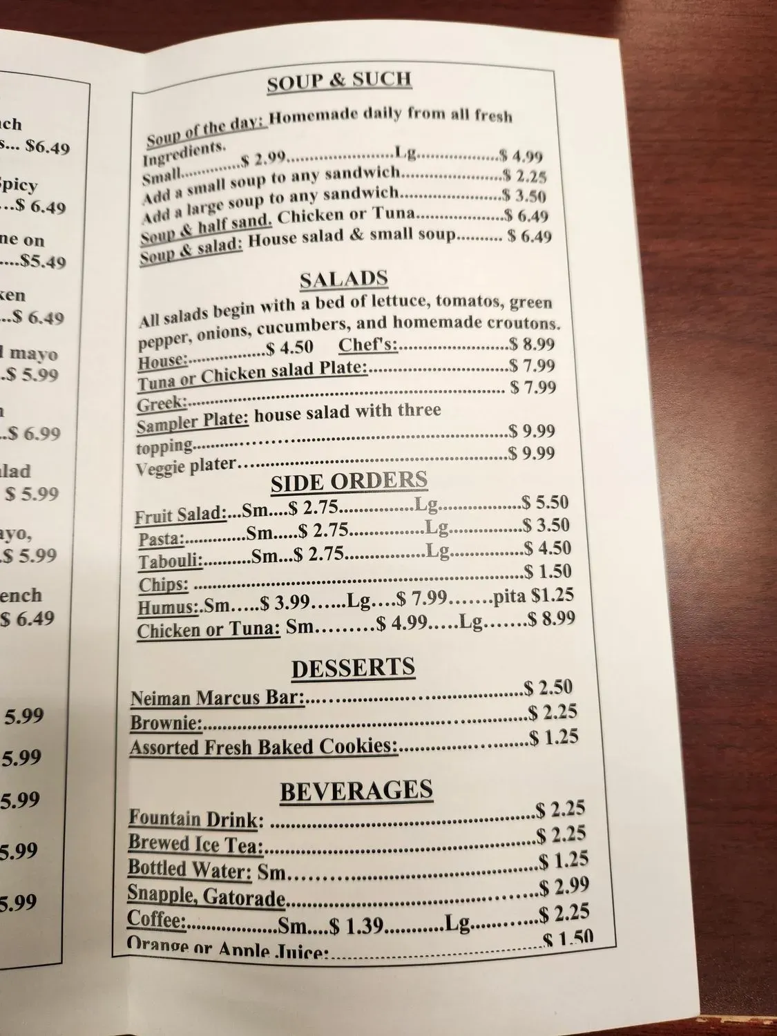 Menu 1