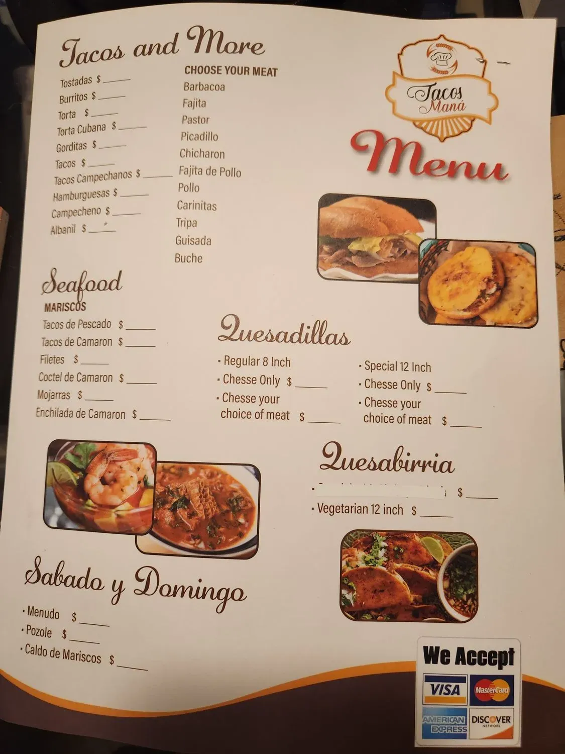 Menu 5