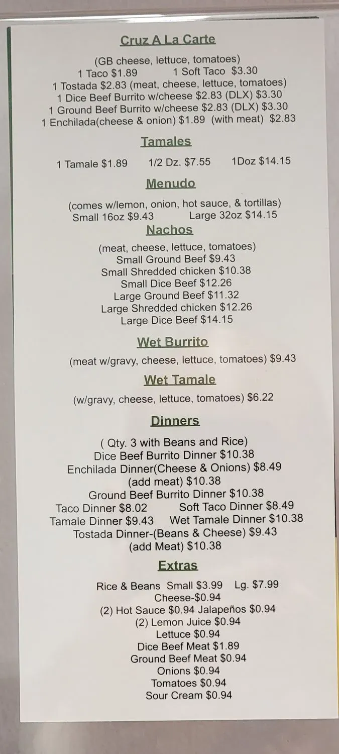 Menu 2