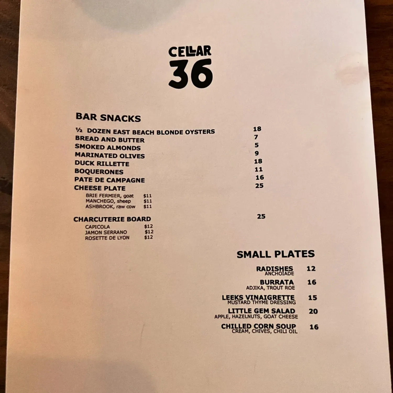 Menu 1