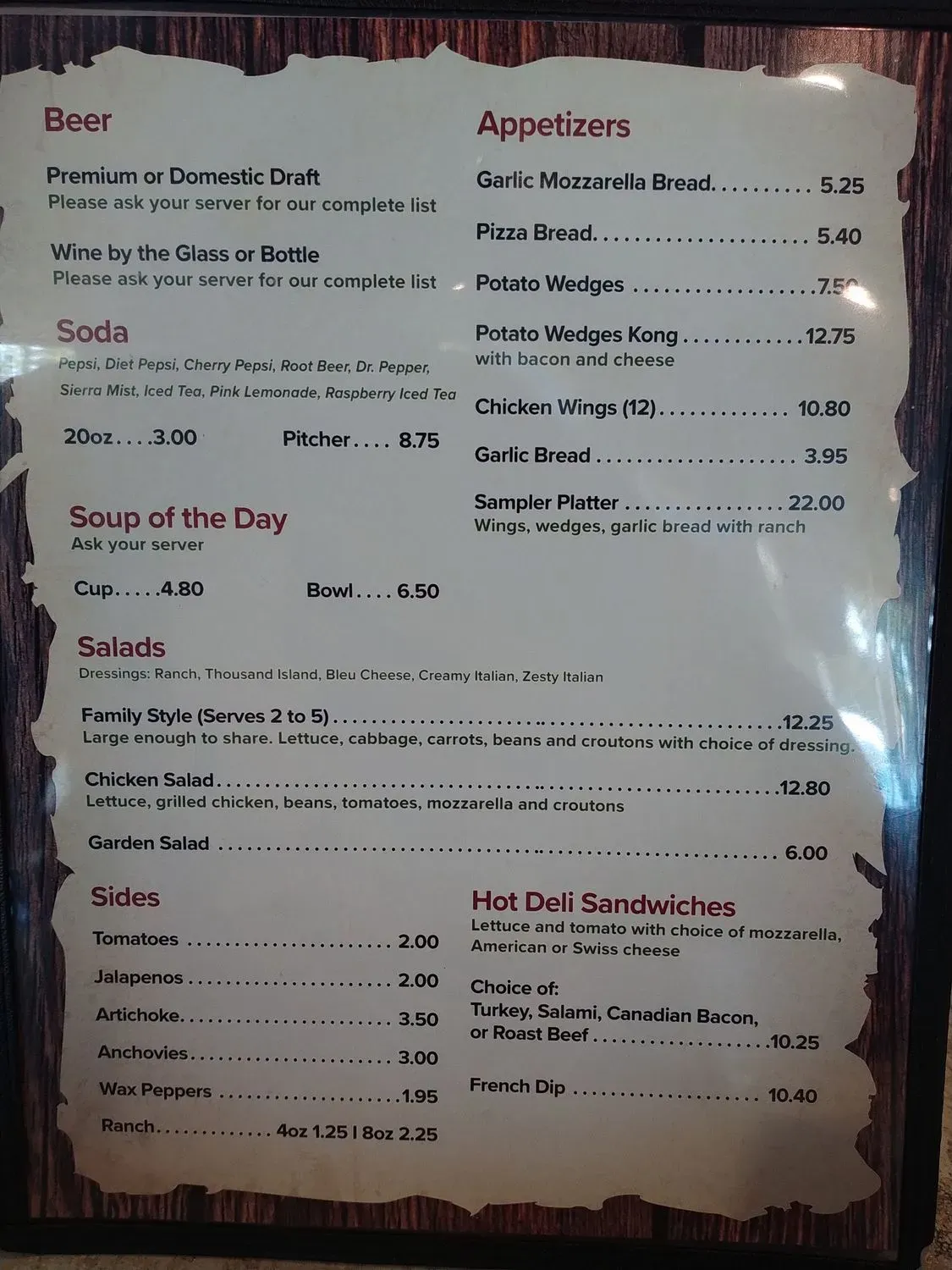 Menu 2