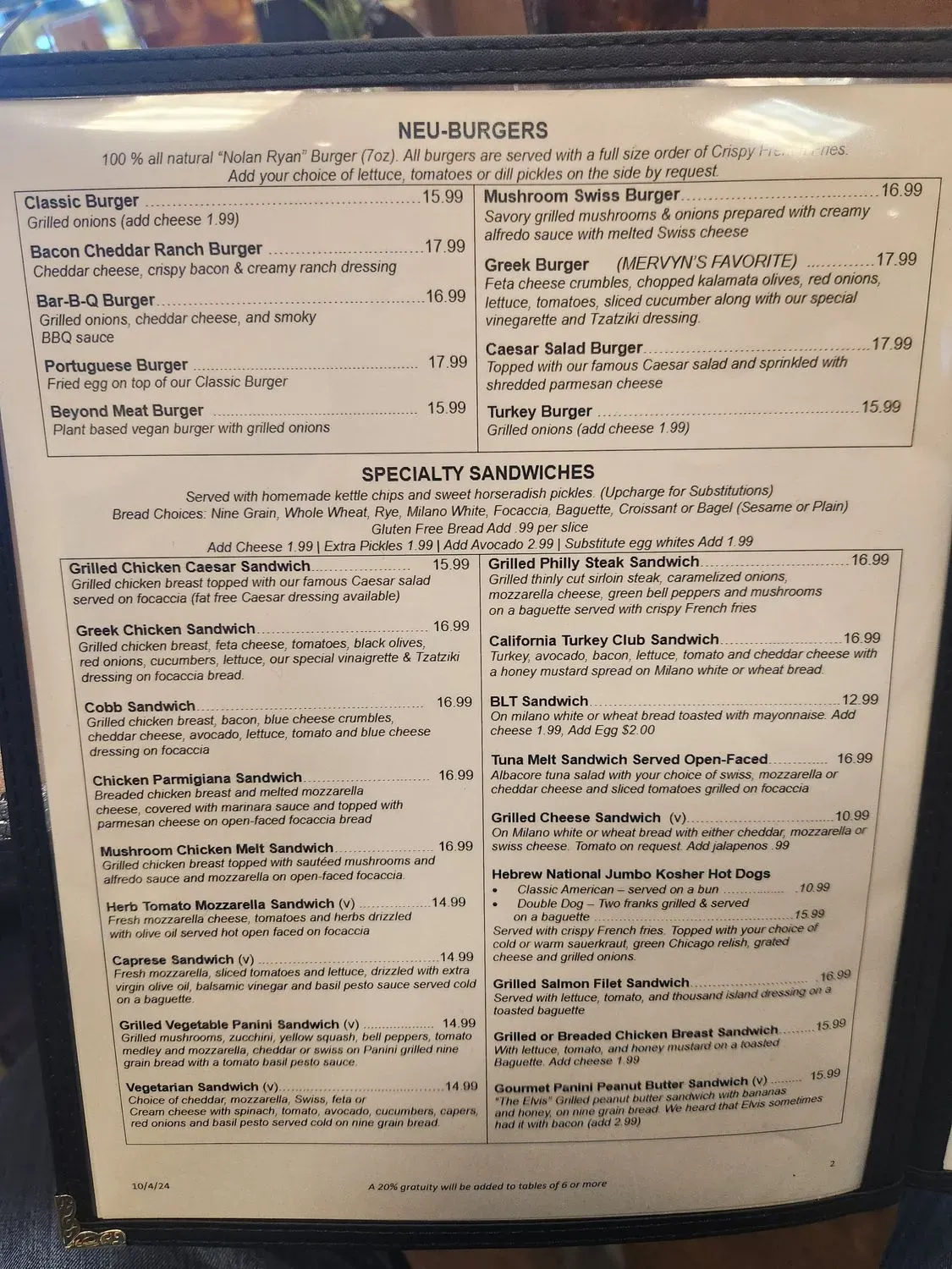 Menu 1