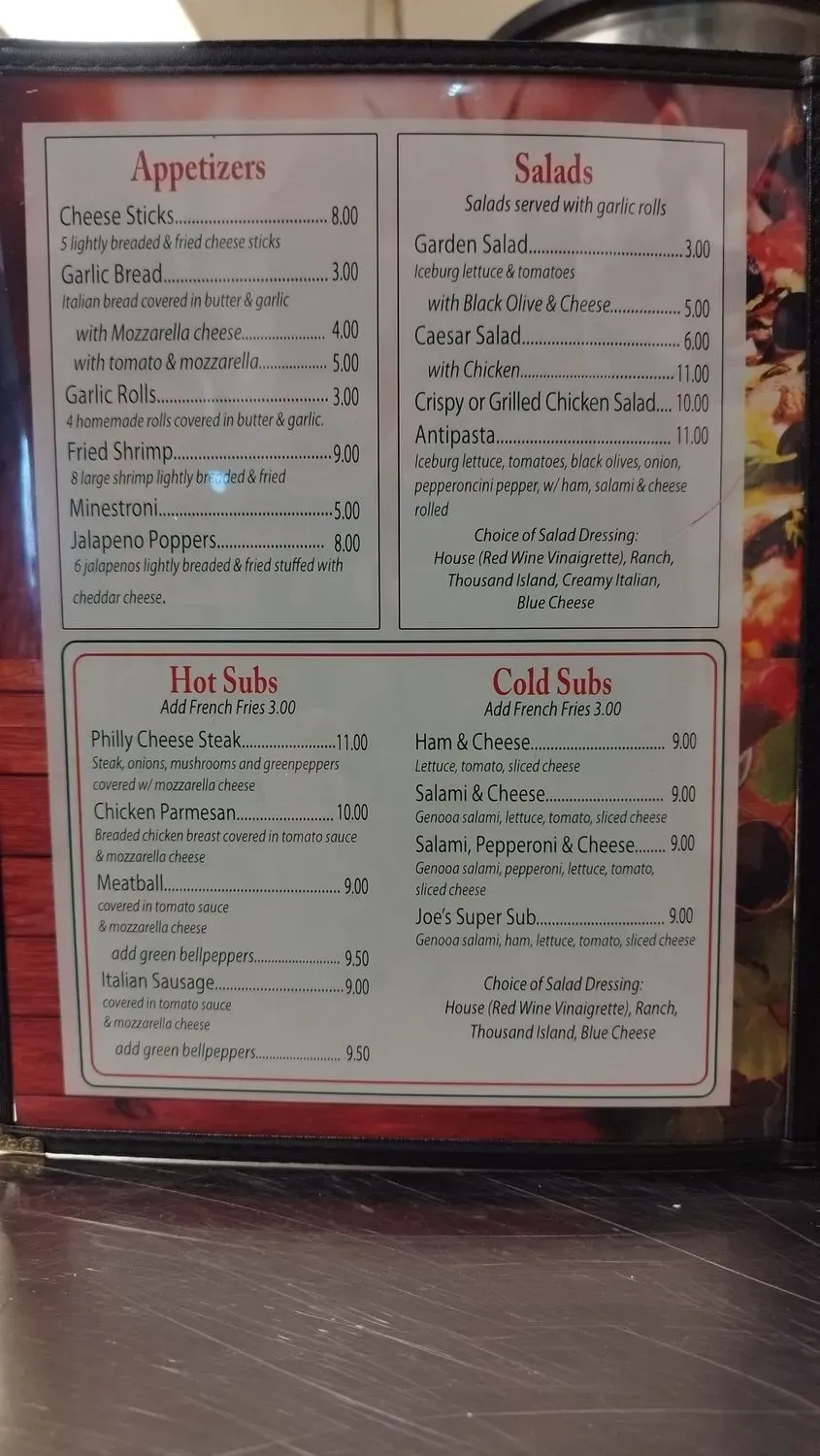 Menu 5