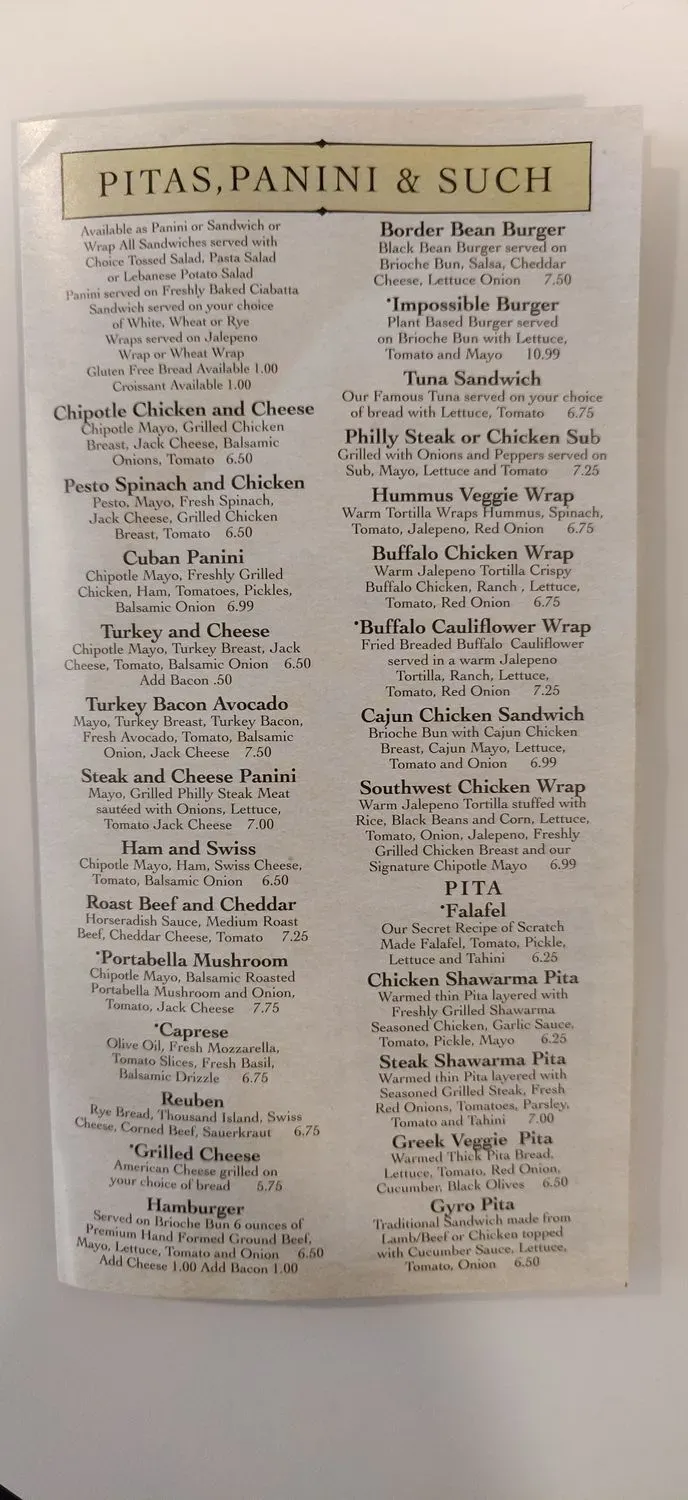 Menu 2