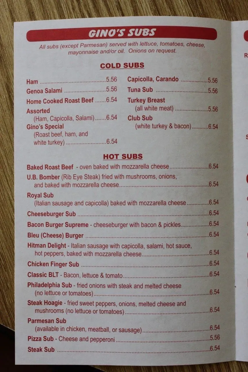 Menu 2