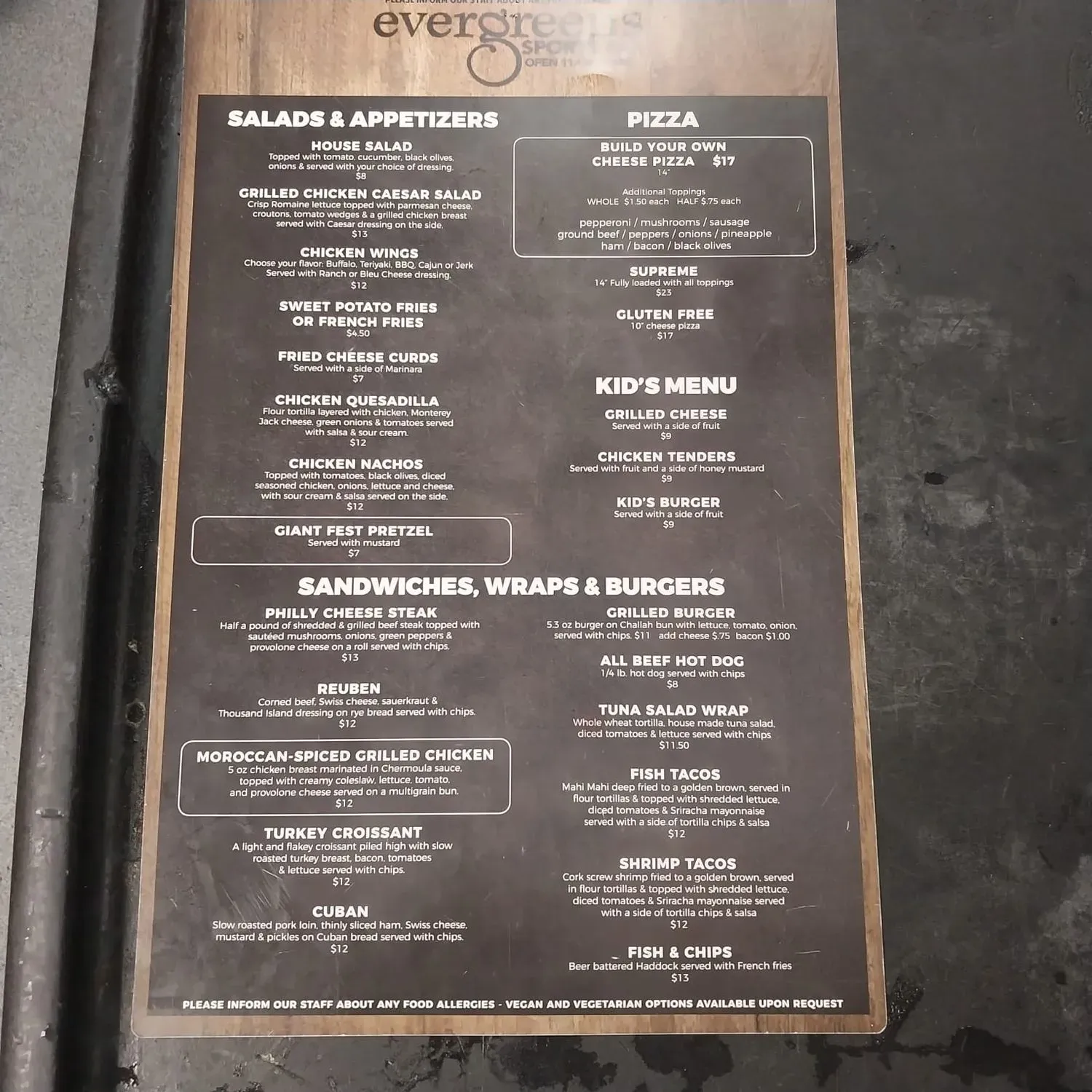 Menu 2