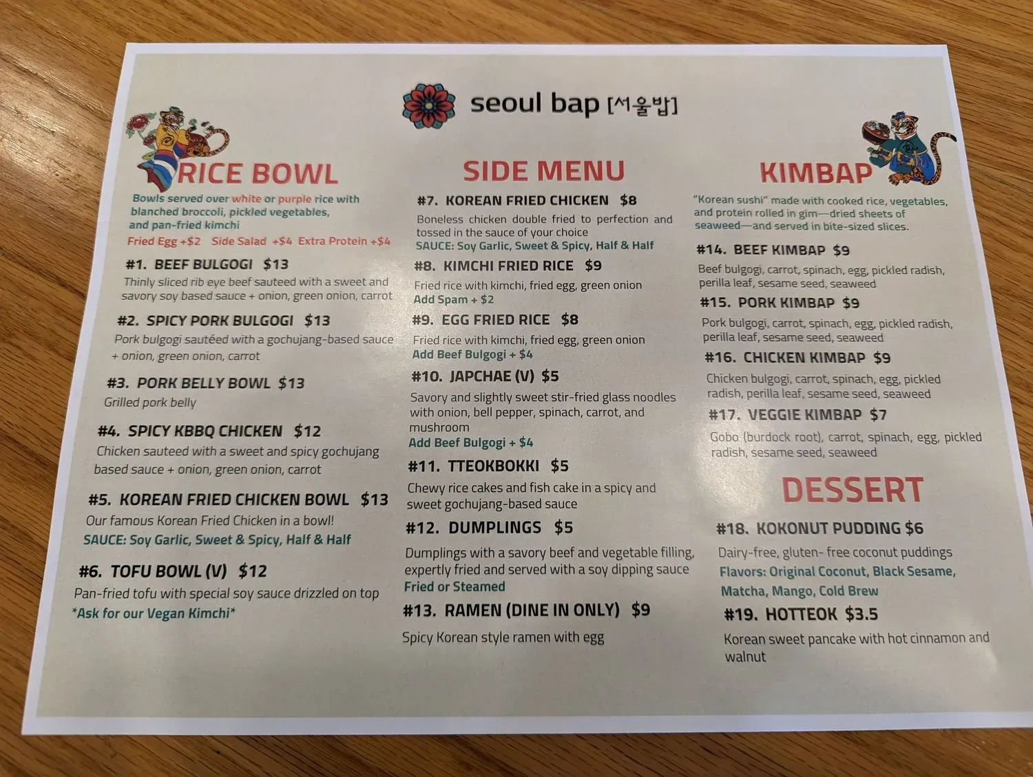 Menu 6