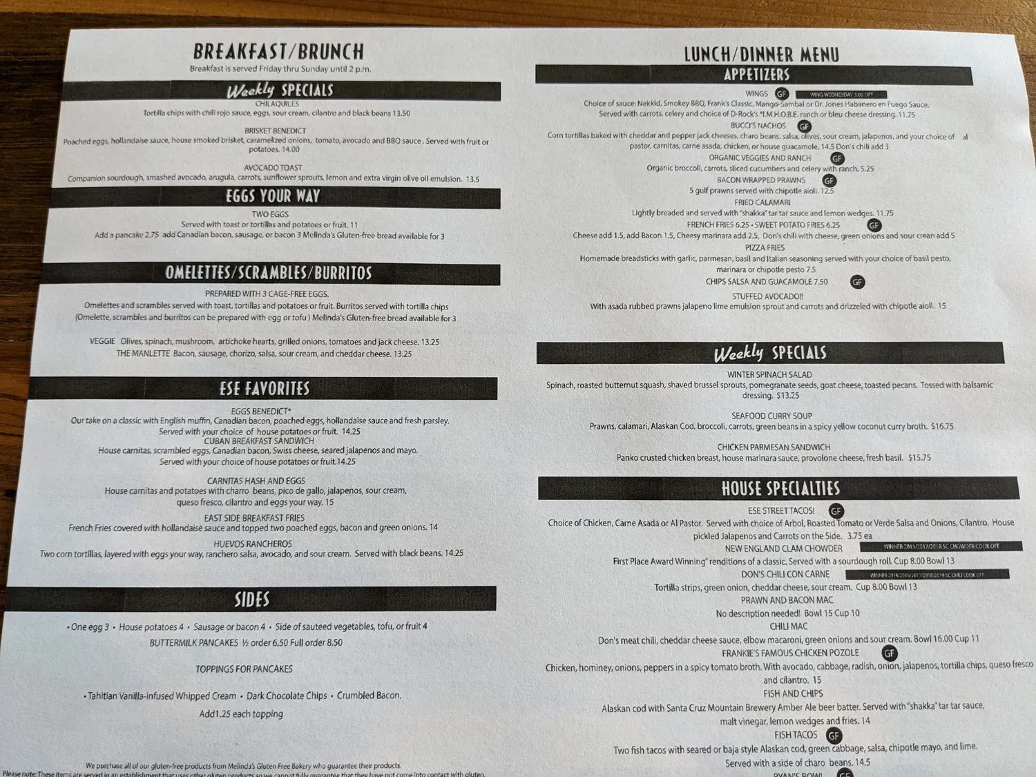 Menu 1