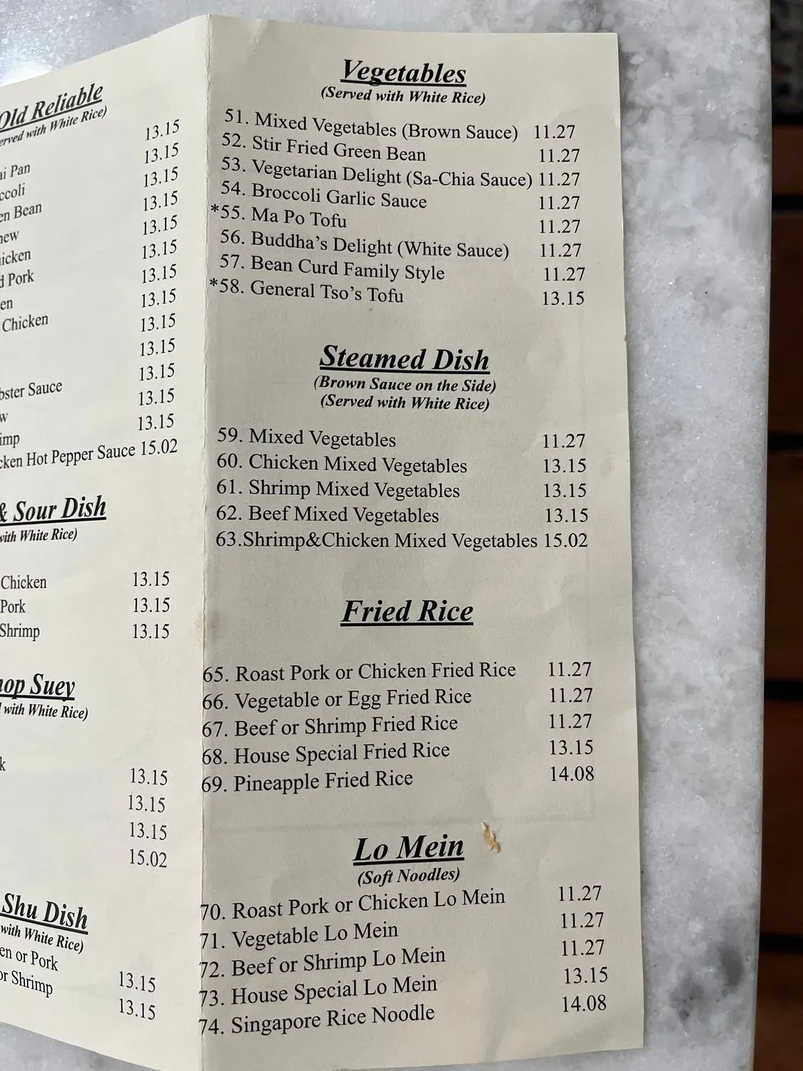 Menu 2