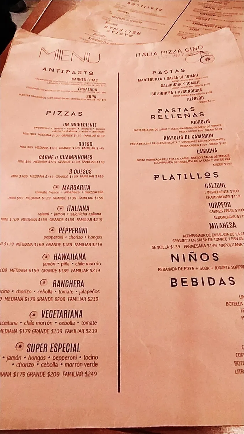 Menu 1