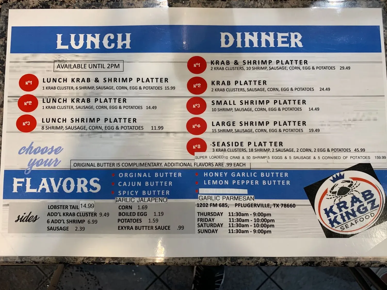 Menu 1