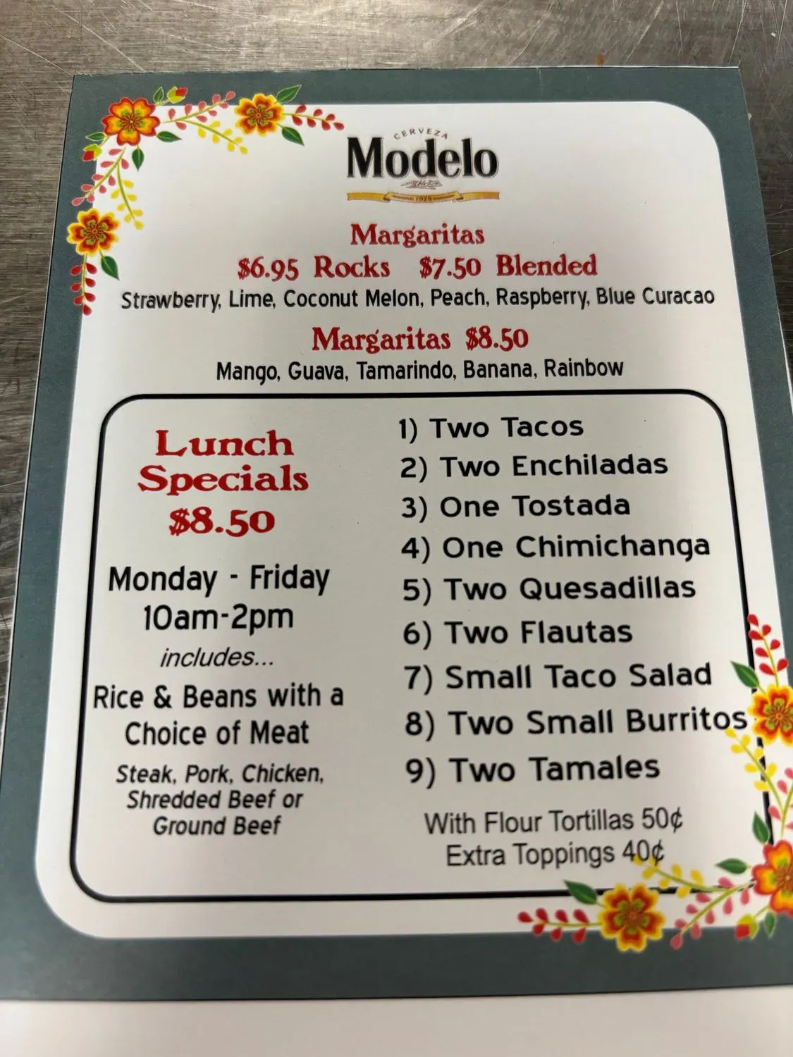 Menu 6